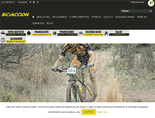 Tablet Screenshot of biciaccion.com
